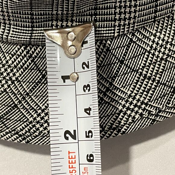 ~ Brixton Sm Bucket Hat Checker Black White Plaid Fisherman Cotton Linen 7 56cm - Picture 4 of 13